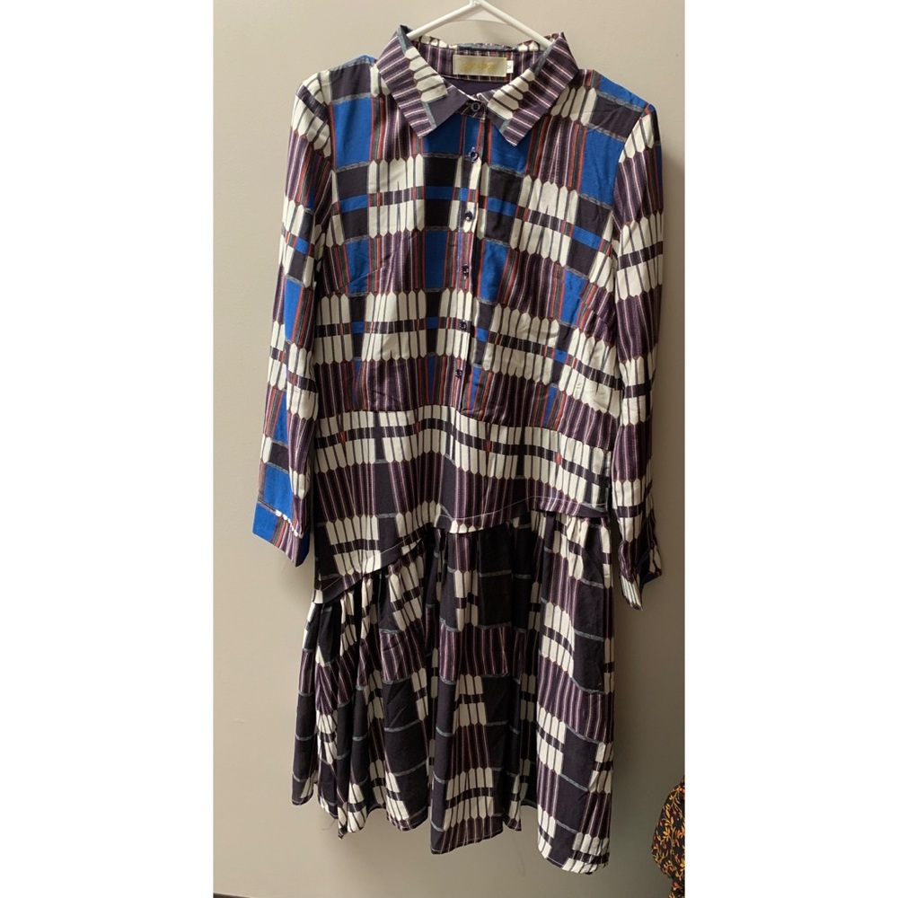 DROPPED WAIST MIDI DRESS NWOT